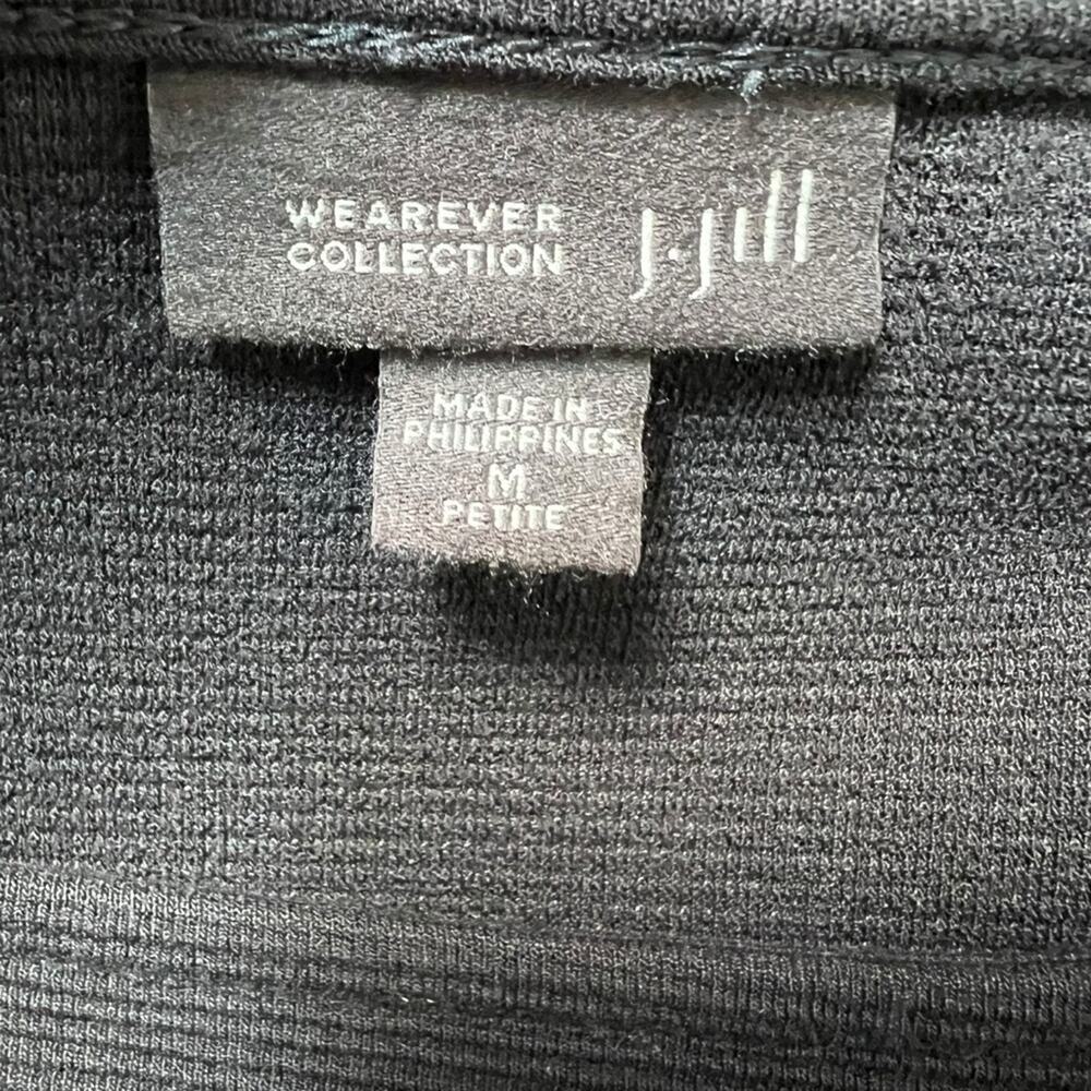 J. Jill Wearever Collection Women’s Black with White Sweater Size MP - Picture 5 of 5